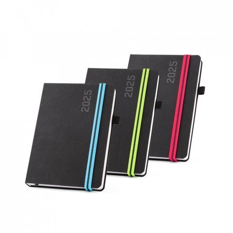 Agenda A5 em tecido polister Modelo INF 66190