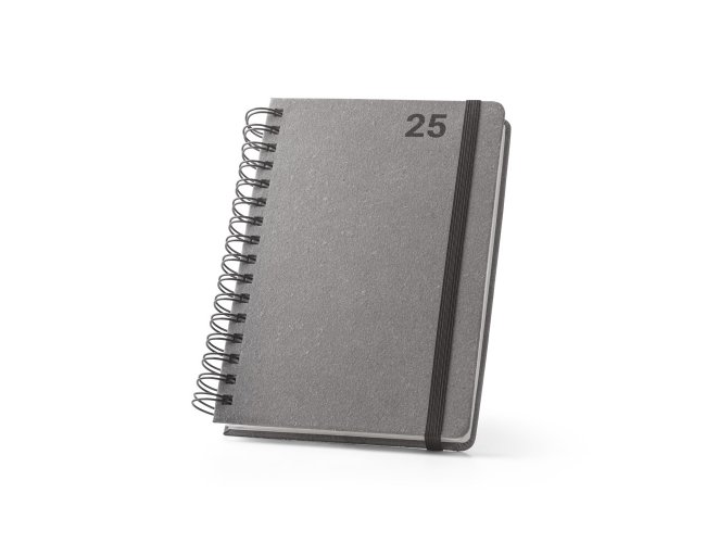 Agenda A5 com argolas em pele reciclada Modelo INF 66215