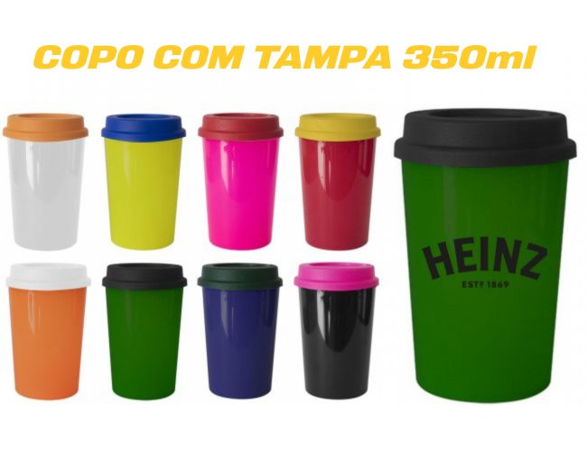 Copo com Tampa Personalizado Modelo INF 5123